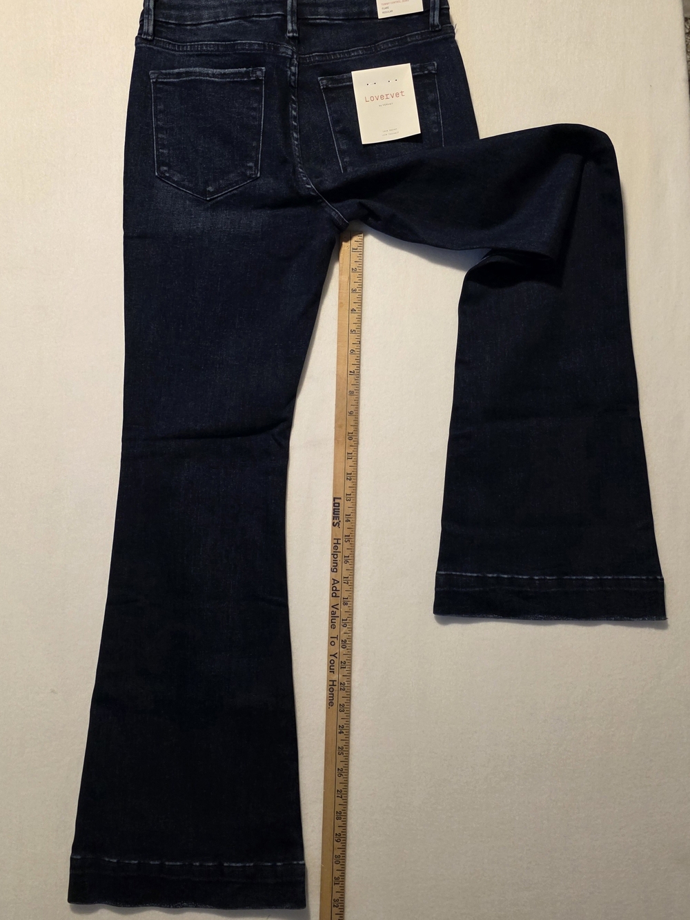 Lovervet by Vervet x Ava Lane Boho Tummy Control Flare Jeans 29/9 NWT Western - Picture 8 of 10